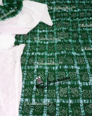 Green Gharchola DressMaterial Dress Materials
