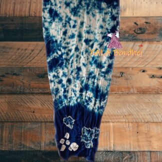 Mhendi Pure GajiSilk Designer Stole Tie-Dye Shibori Bandhani Stole