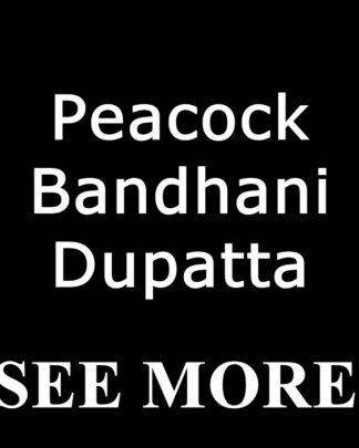 Peacock Bandhani Dupatta