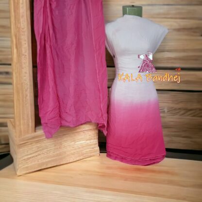 Pink Plain Dress Material Pure ModalSilk Dress Materials