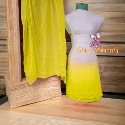 Yellow Plain Dress Material Pure ModalSilk Dress Materials