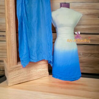 Blue Plain Dress Material Pure ModalSilk Dress Materials