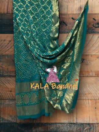 Rama Bandhani Banarasi Dupatta Georgette Silk