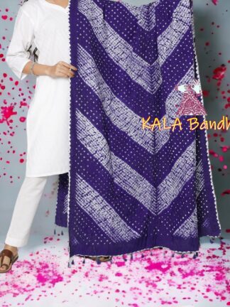Blue Bandhani Shibori Dupatta Pure Cotton