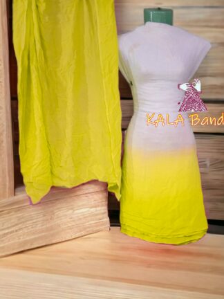 Yellow Plain Dress Material Pure ModalSilk