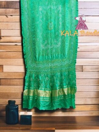 Rama Bandhani Dupatta Pure GajiSilk Chandrakhani