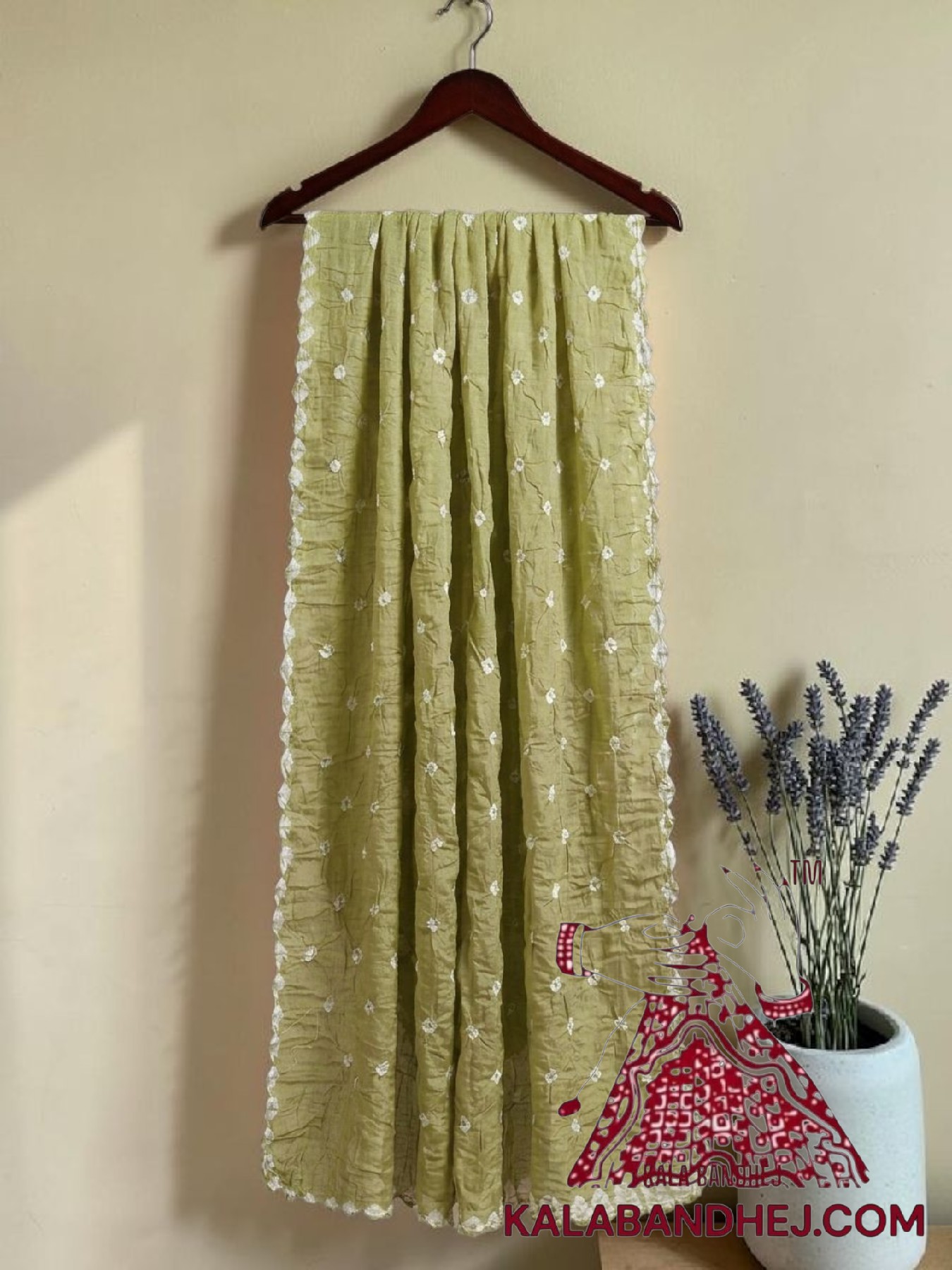 Pastel Parrot Bandhani Pure Cotton Dupatta