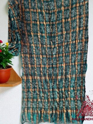 Rama Rai Bandhani Gharchola Saree Pure Kala Cotton