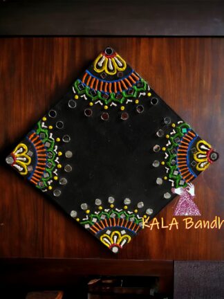 Square 6 X 6 Mud Work Frame Lippan Art Hand Made 14