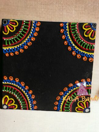 Square 6 X 6 Mud Work Frame Lippan Art Hand Made 33