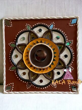 Square 6 X 6 Mud Work Frame Lippan Art Hand Made 28