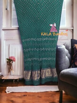 Rama Bandhani Saree Pure Modal Silk