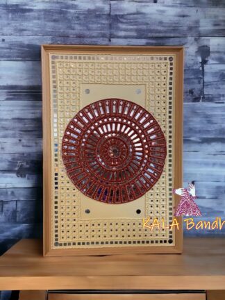 Rectangle 36 X 24 Mud Work Frame Lippan Art Hand Made Big Wall Frame