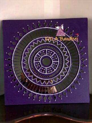 Square 12 X 12 Mud Work Frame Lippan Art Hand Made 10