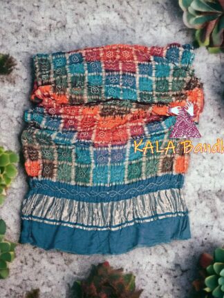 Multi Color Bandhani Gharchola Dupatta Pure GajiSilk 21
