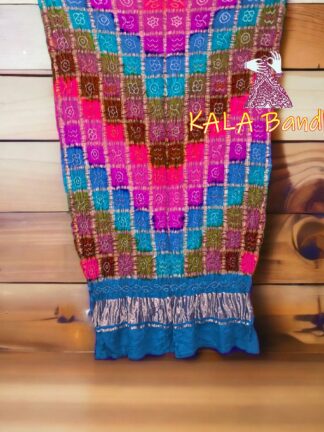 Multi Color Bandhani Gharchola Dupatta Pure GajiSilk 22