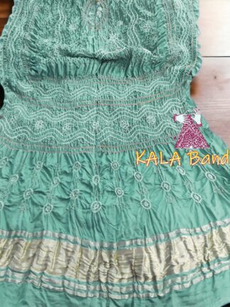 French Riveria GajiSilk Pastel Bandhani Dupatta