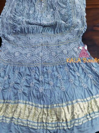 Blue Note GajiSilk Pastel Bandhani Dupatta