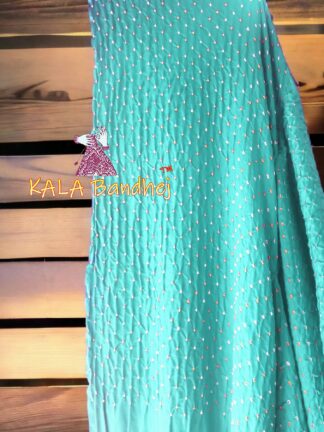 Aqua Marine GajiSilk Bandhani Dupatta