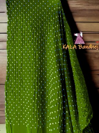 Mehendi GajiSilk Bandhani Dupatta