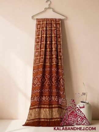 Wood Gharchola Rai Bandhani Saree Pure GajiSilk