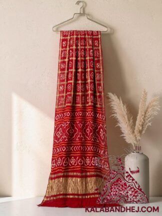 Bridal Red Gharchola Rai Bandhani Saree Pure GajiSilk