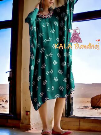 Rama Bandhani Kaftan Pure Cotton