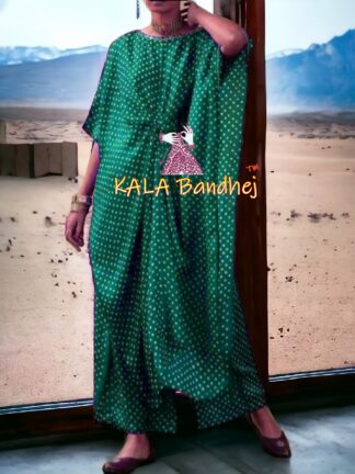 Rama Dani Bandhani Kaftan Pure Modal Silk