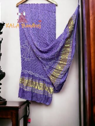 Lovender Dhingli Bandhani Dupatta Pure ModalSilk