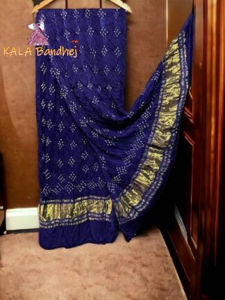 Blue Bandhani Dupatta Pure ModalSilk