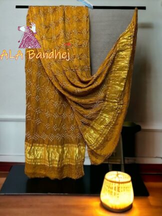 Mustured Bandhani Dupatta Pure ModalSilk