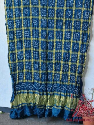 Sky Bandhani Gharchola Dupatta Pure Gaji Silk
