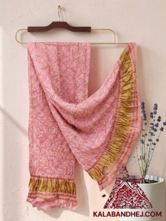 Baby Pitch Ambadal Bandhani Dupatta in Pure Gaji Silk