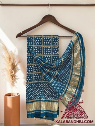 Rama Gharchola Dot Bandhani Dupatta Pure Modal Silk