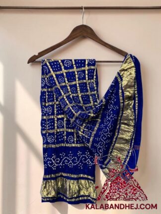 Blue Gharchola Bandhani Dupatta Pure Modal Silk