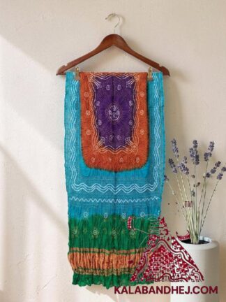 Rama Palav Fourcolor Chandrakhani Bandhani Dupatta Pure Gaji Silk